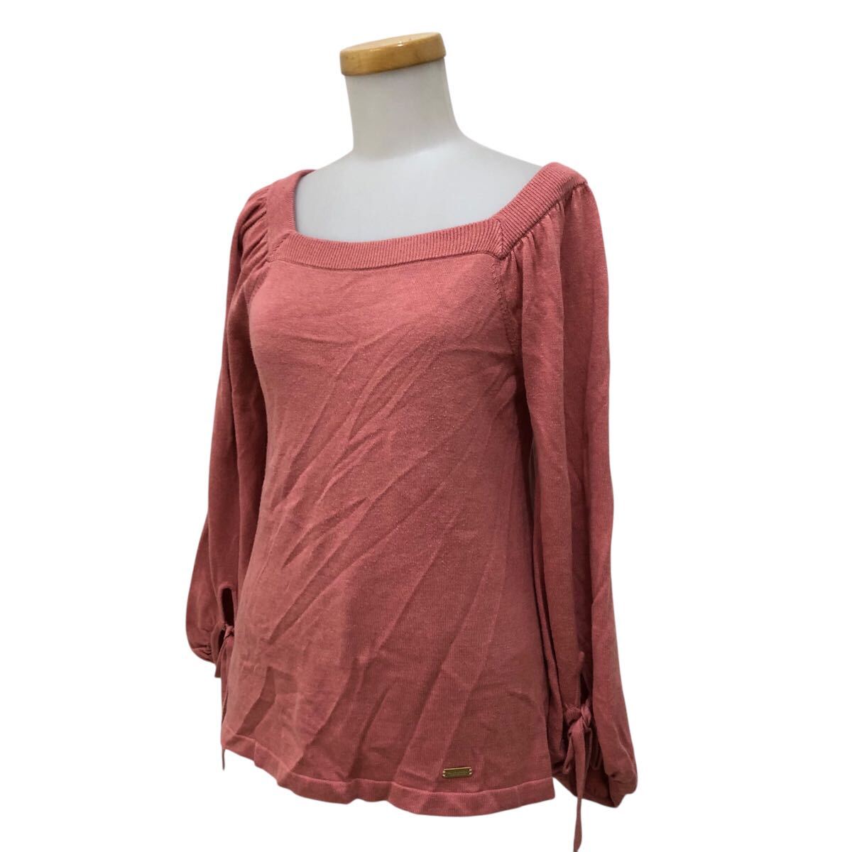 9NK003-64 BLUE LABEL CRESTBRIDGE ブルーレーベル クレストブリッジ 長袖 ニット セーター トップス ピンク レディース 女性用 38拍卖