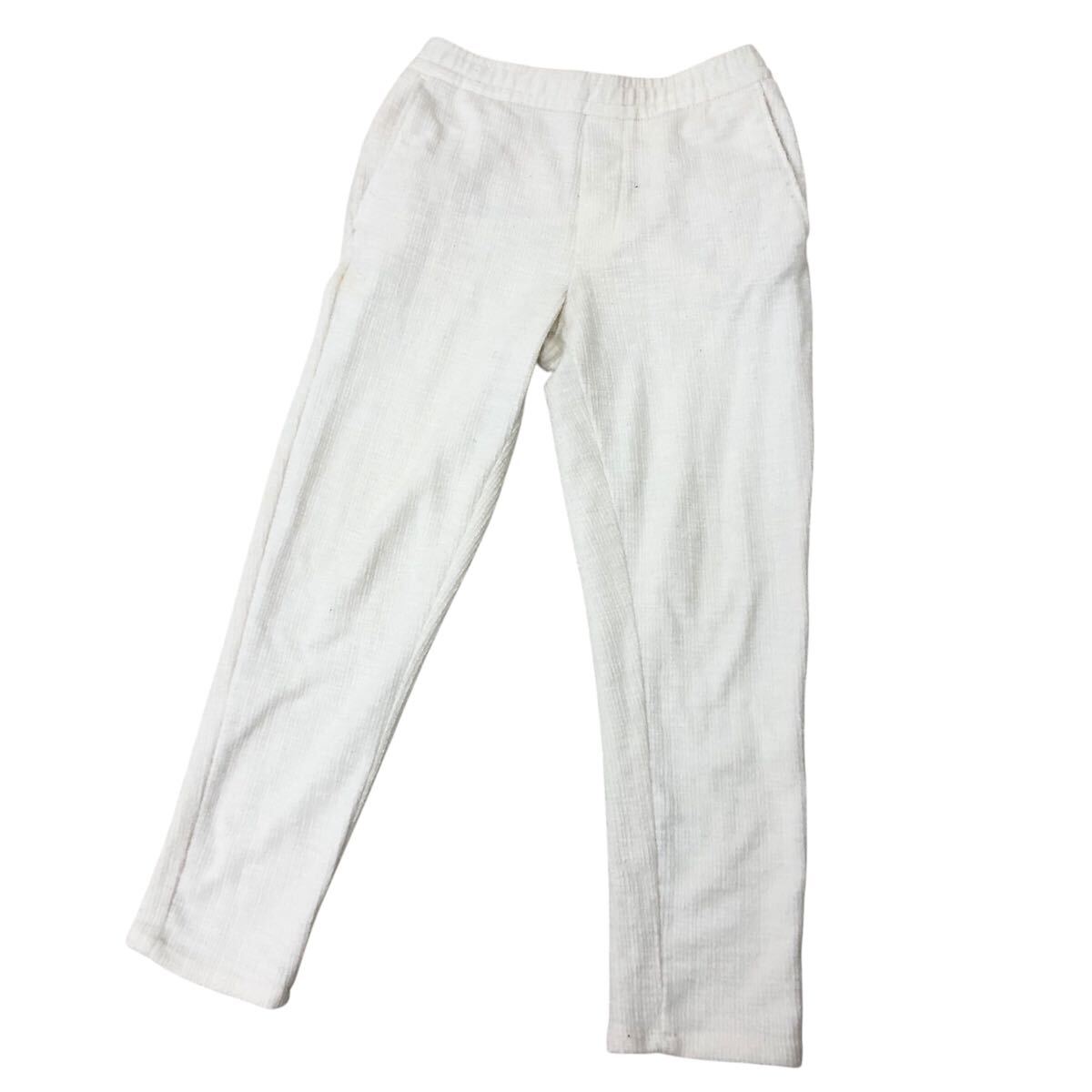9NK003-67 ZARA ザラ イージー ストレッチ ウエストゴム パンツ ボトムス 白 レディース 女性用 S拍卖