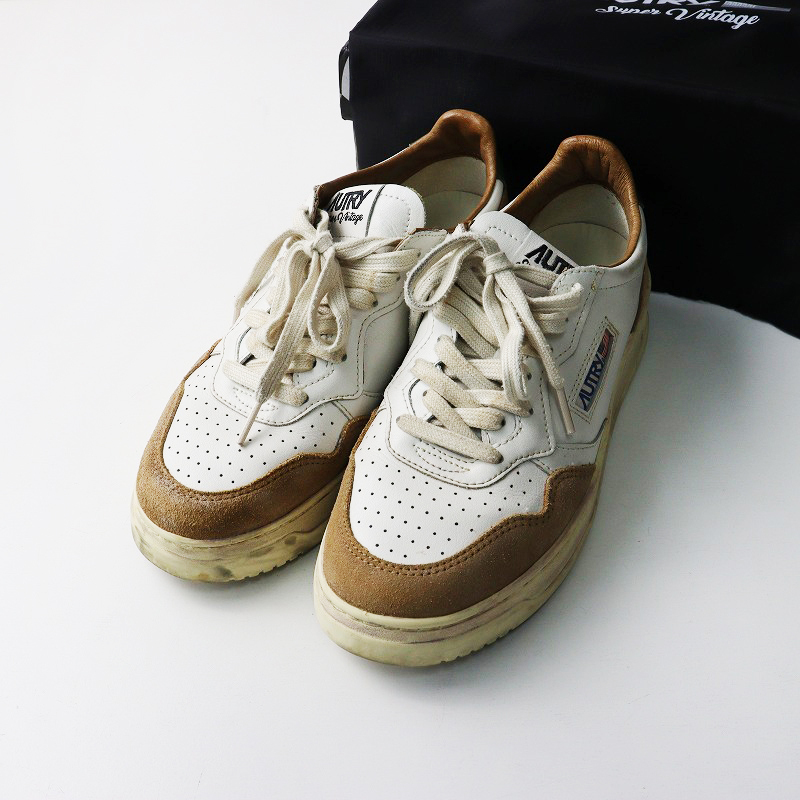 2024SS 定価4.9万 ジャーナルスタンダードラックス オートリー AUTRY SUPER VINTAGE LOW CUT スニーカー 40‖25cm【2400014619287】拍卖
