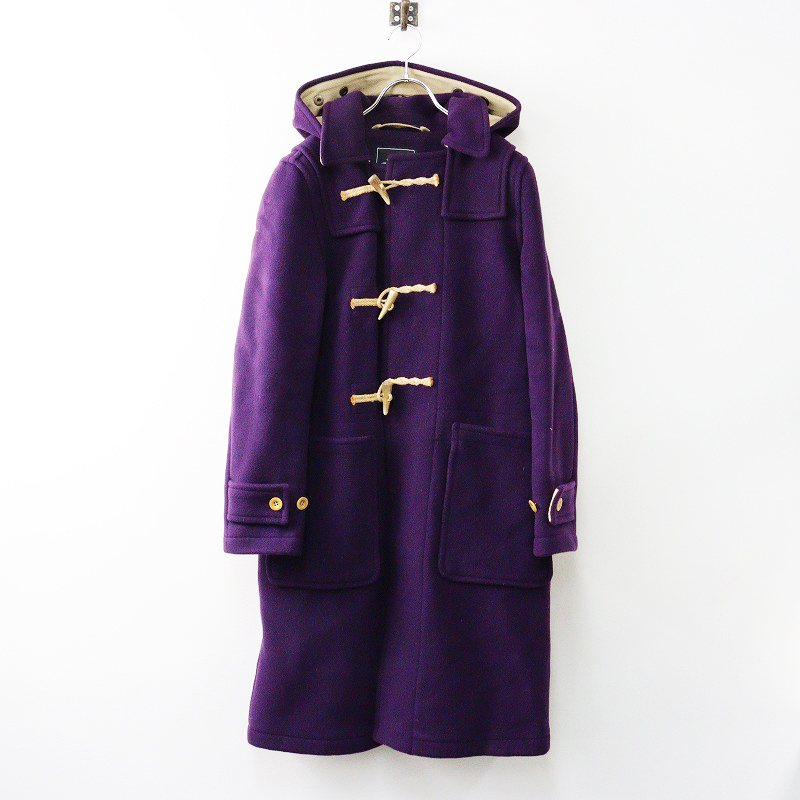 英国製 グローバーオール Gloverall Eliza エリザ ウール フード付きダッフルコート 40 パープル┃イングランド製【2400014620719】拍卖