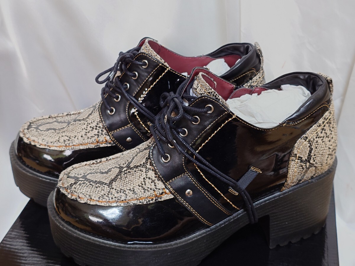 最終出品/ YOSUKE U.S.A ヨースケ厚底シューズ:2818001/27cm拍卖