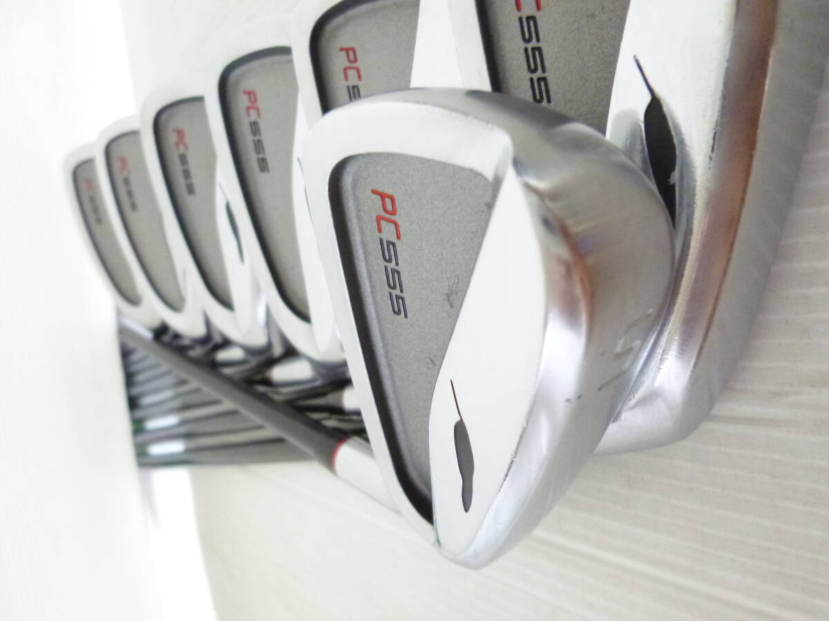 大人気モデル!!! ◆◆ 良品 フォーティーン PC555 オリジナルカーボン Rフレックス ◆◆ 5#-P/A 7本セット拍卖