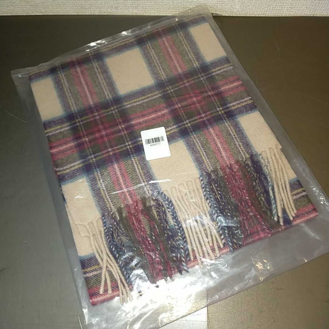 ★JOHNSTONS OF ELGIN ジョンストンズ カシミア マフラー ヘシアンドレススチュワート拍卖