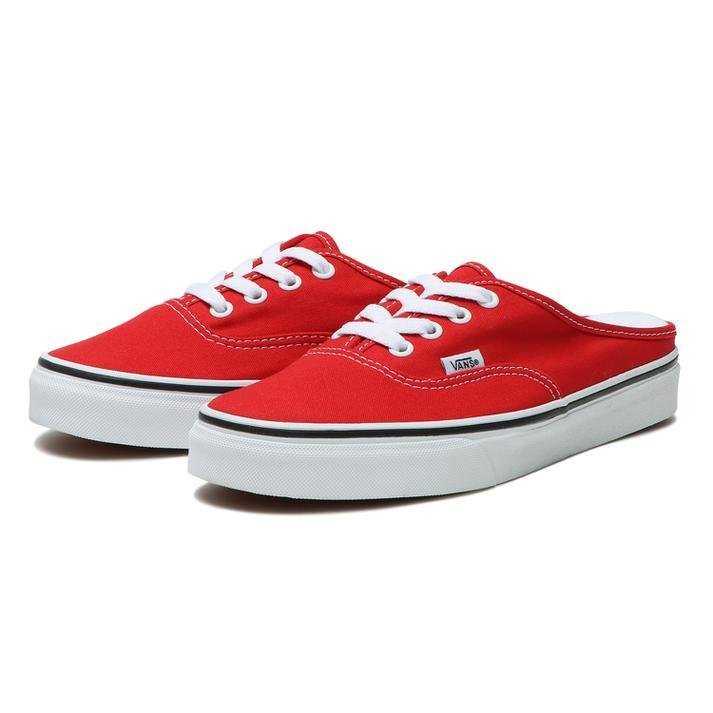 ヴァンズ 23.5cm オーセンティック ミュール レッド VANS AUTHENTIC MULE バンズ レディース スニーカー スリッポン 赤拍卖