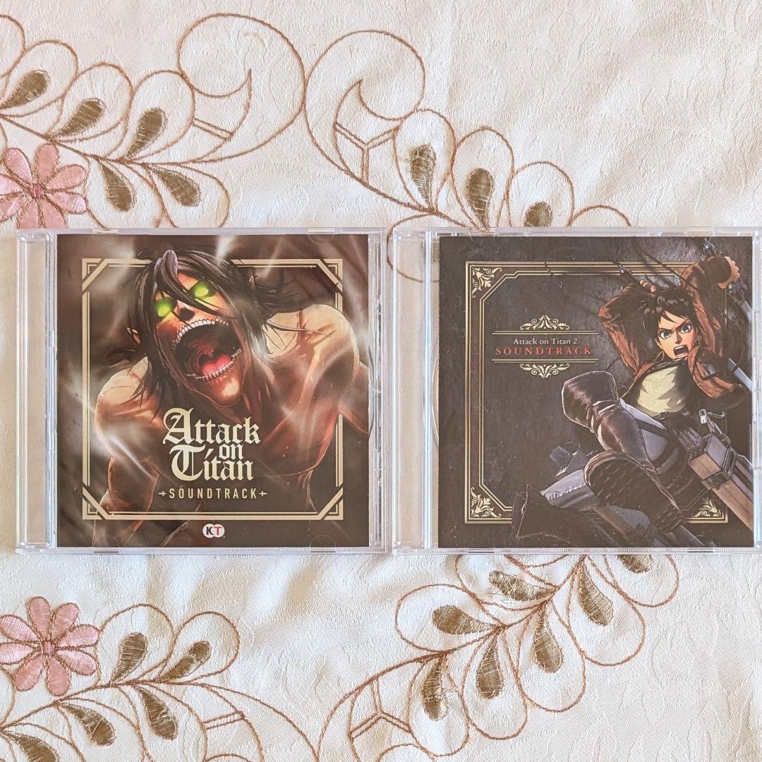 サントラ CD 2枚セット 進撃の巨人 & 進撃の巨人2 限定版 トレジャーボックス TREASURE BOX サウンドトラック 特典拍卖