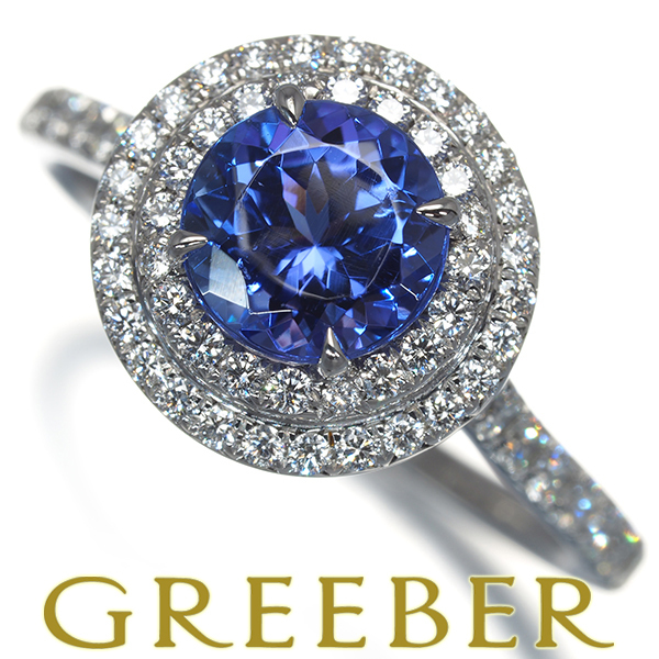 ティファニー リング タンザナイト ダイヤ ダイヤモンド ソレスト 12号 Pt950 指輪 BLJ拍卖