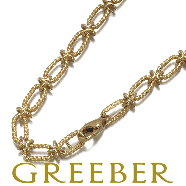 レア品 ティファニー チェーンネックレス 46cm 27g K14YG BLJ拍卖