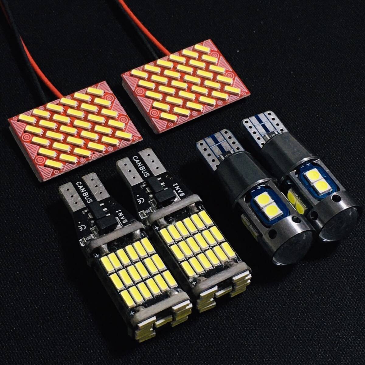 サンバー TV系 LED ルームランプセット 超爆光 4014SMD 基板 室内灯 バックランプ ポジション球 パーツ ライト ホワイト拍卖