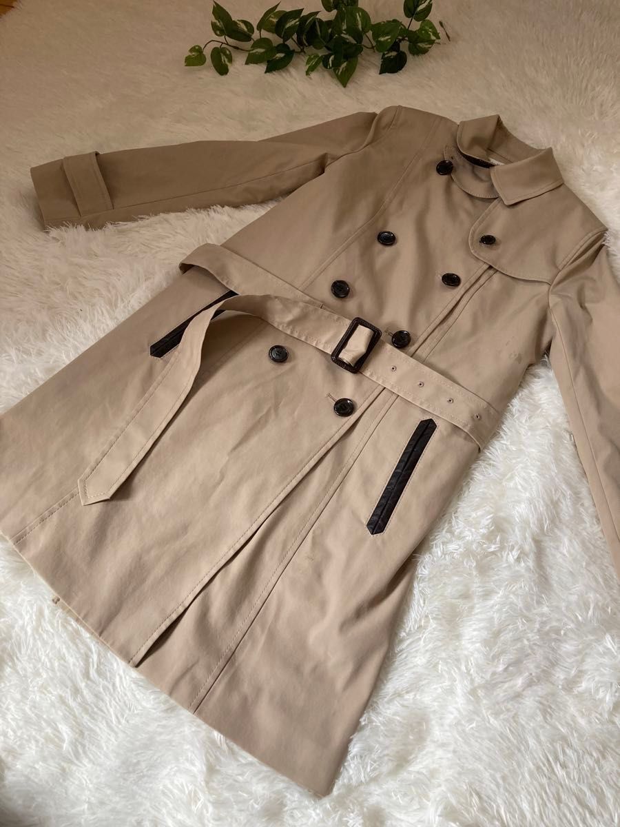 組曲 トレンチーコート ライナー&ベルト付き S3サイズ拍卖