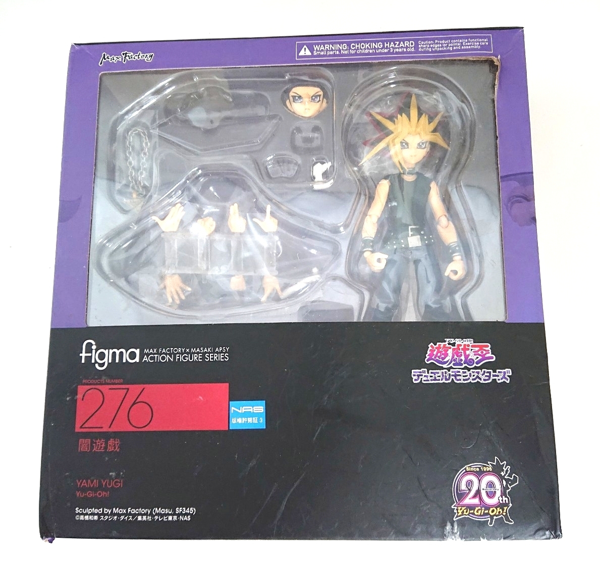 【フィギュア】 figma MAX FACTORY×MASAKI APS No.276 20th 遊戯王 デュエル モンスターズ 闇遊戯 パーツ欠品有り 現状品 ぷらみ 0916 81拍卖