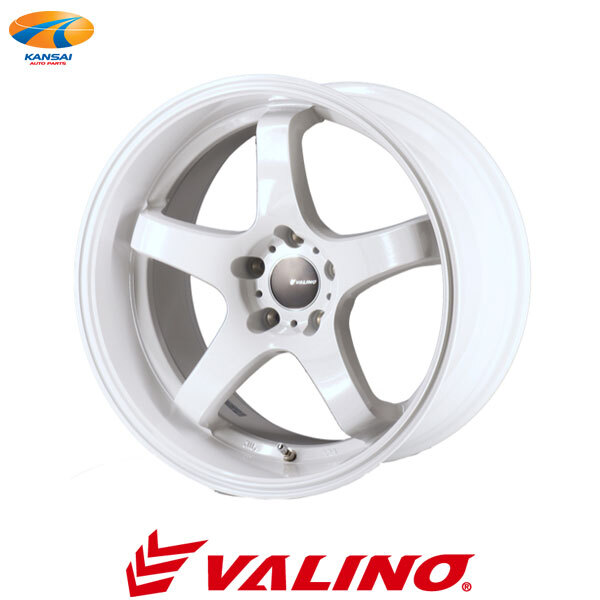 VALINO ヴァリノ 武将×Advanti RACING GV117D ホイール 18インチ×9.5J 5H 114.3 +12 ホワイト 2本拍卖