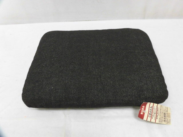 新品 定価2,310円 無印良品 良品計画 こざぶとん 座布団 長方形 30×39cm クッション ウール混 麻混 ブラウン 茶 インテリア小物 ①拍卖