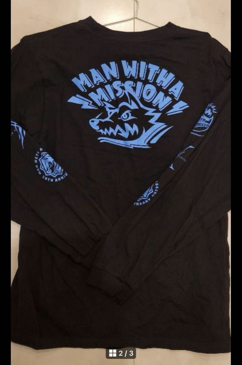 マンウィズ ア ミッション Mサイズ メモリアルロゴ  ロンT拍卖