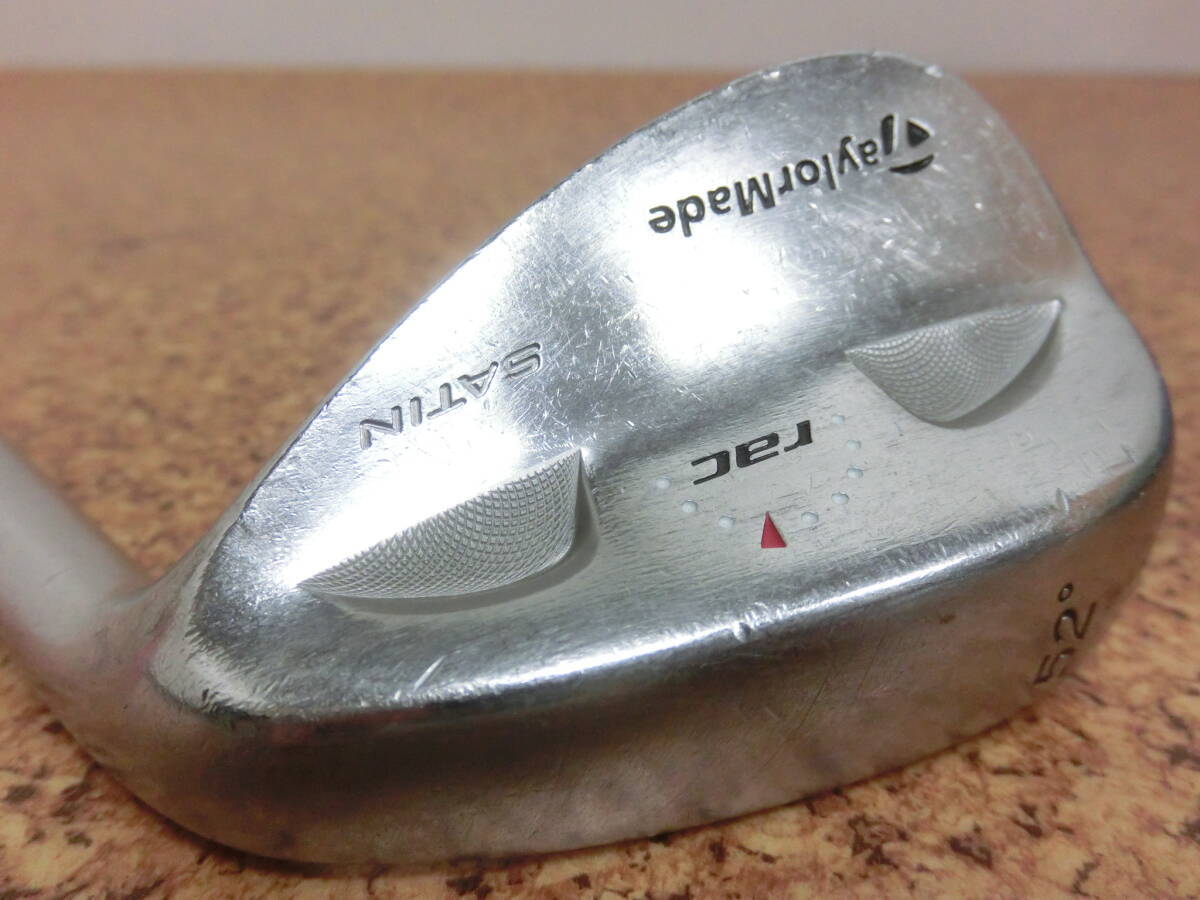 ♪TaylorMade テーラーメイド rac SATIN BOUNCE 8° ラック ウェッジ 52° スチールシャフト N.S.PRO FLEX-? 中古品♪F3024拍卖