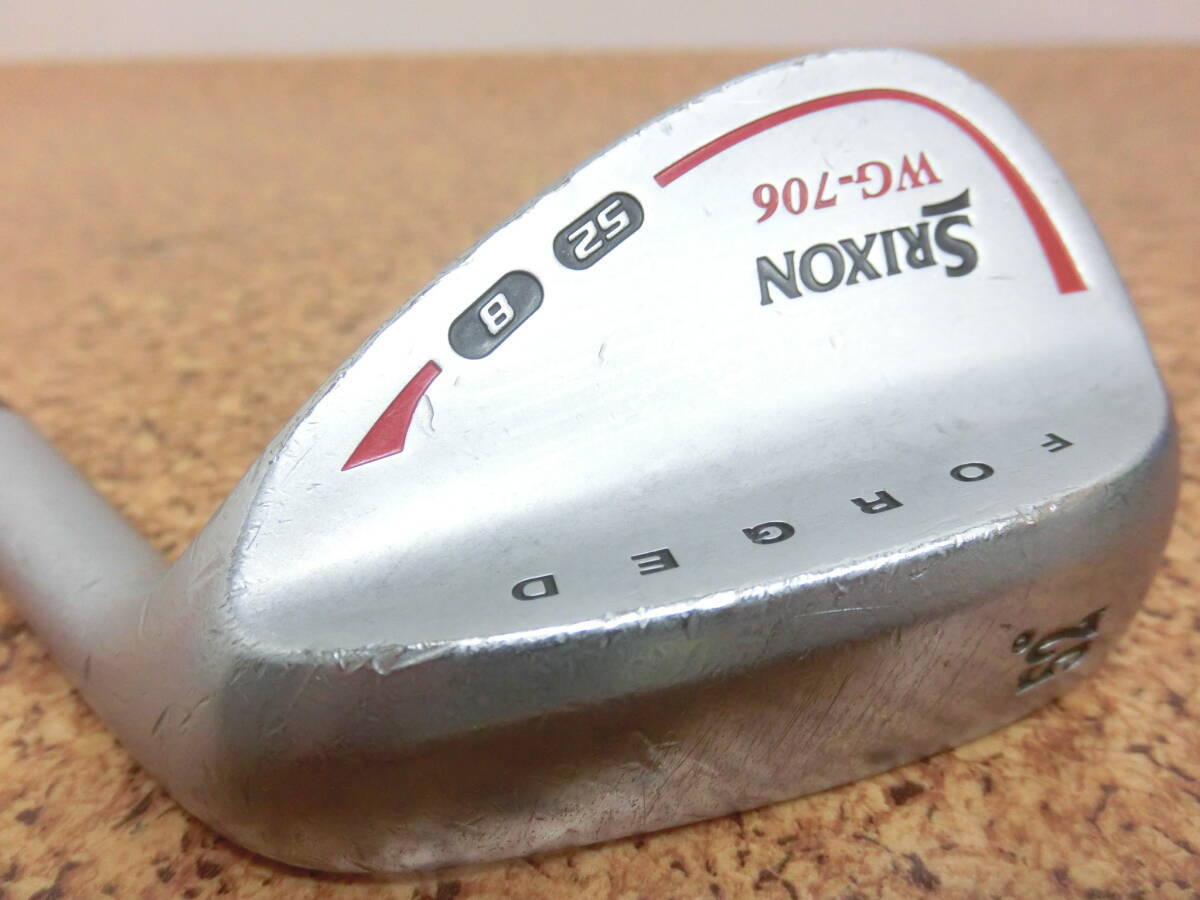 訳有品♪DUNLOP ダンロップ SRIXON WG-706 52 8 FORGED スリクソン ウェッジ 52° スチールシャフト Dynamic Gold FLEX-S200 中古品♪F3033拍卖