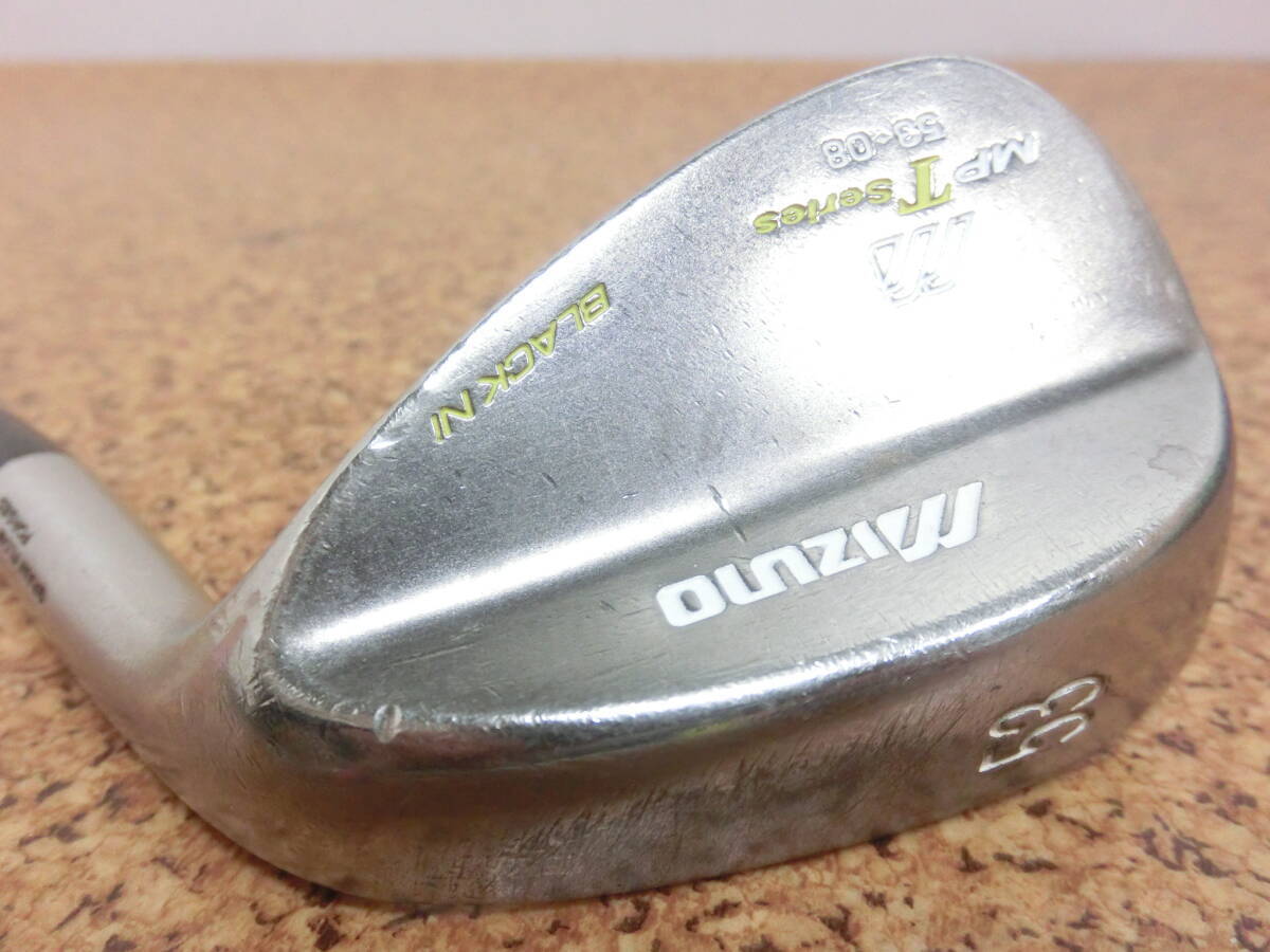 ♪MIZUNO ミズノ MP T series BLACK NI GRAIN FLOW FORGED 53-08 ウェッジ 53° スチールシャフト Dynamic Gold FLEX-WEDGE 中古品♪F3037拍卖