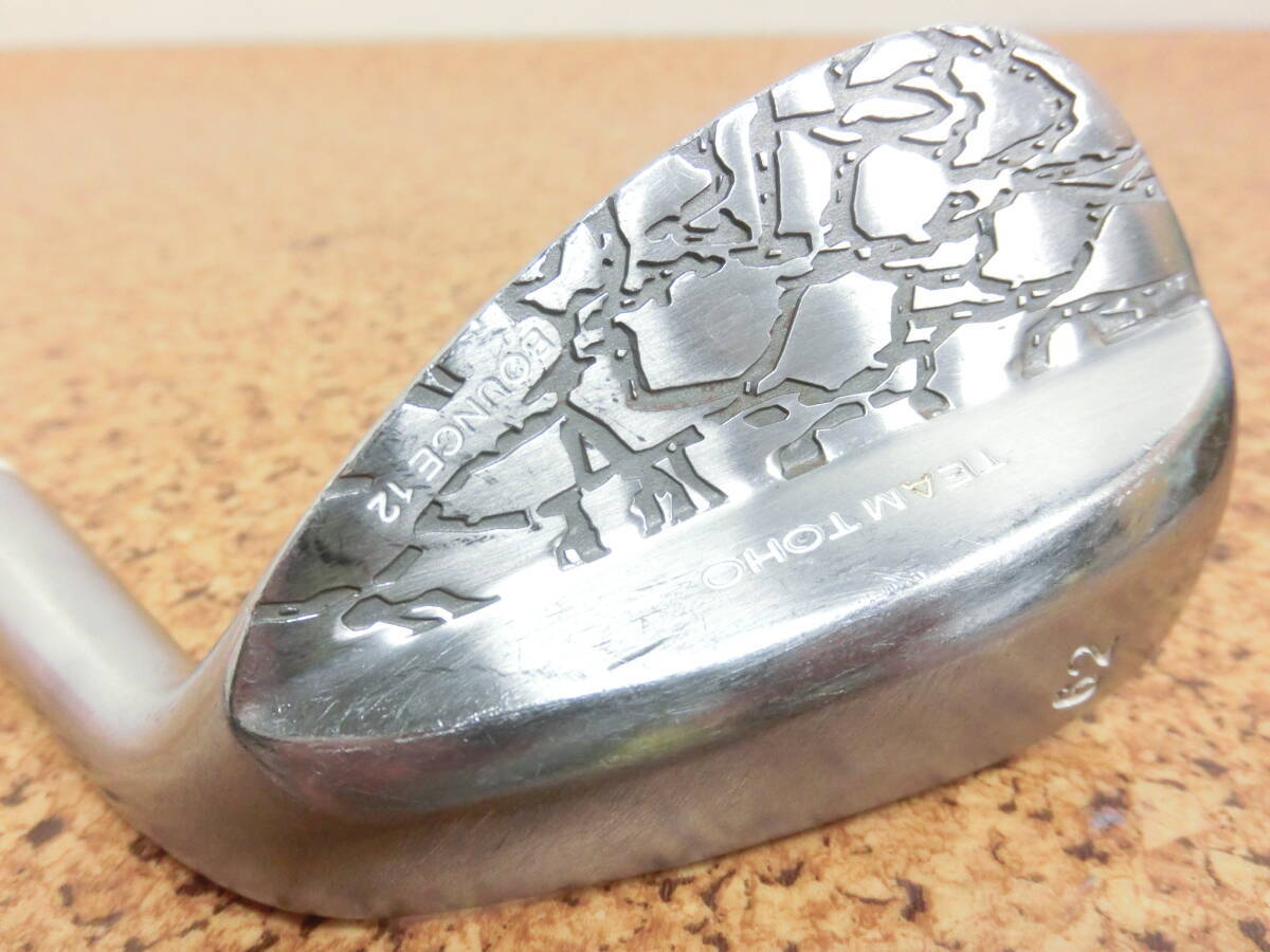 レディース♪TEAM TOHO 東邦ゴルフ 匠 格子柄 BOUNCE 12 ロブ ウェッジ 62° 純正カーボンシャフト FLEX-L 中古品♪F3041拍卖