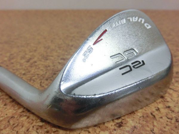 ♪ROYALCOLLECTION ロイヤルコレクション DUAL BITE FORGED デュアルバイト ウェッジ 52° スチールシャフト N.S.PRO FLEX-? 中古品♪F2574拍卖