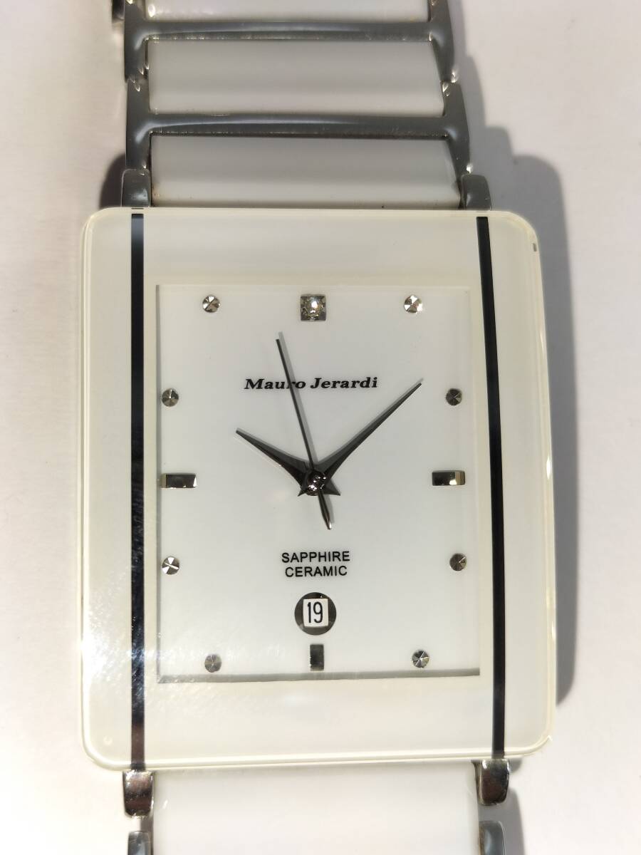 Mauro Jerardi マウロジェラルディ MJ-3080 ホワイト 腕時計拍卖