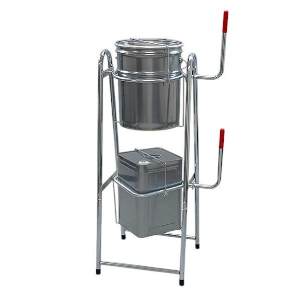 ペール缶・一斗缶スタンド 2段式 缶が落下しない メッキ仕様 4704拍卖
