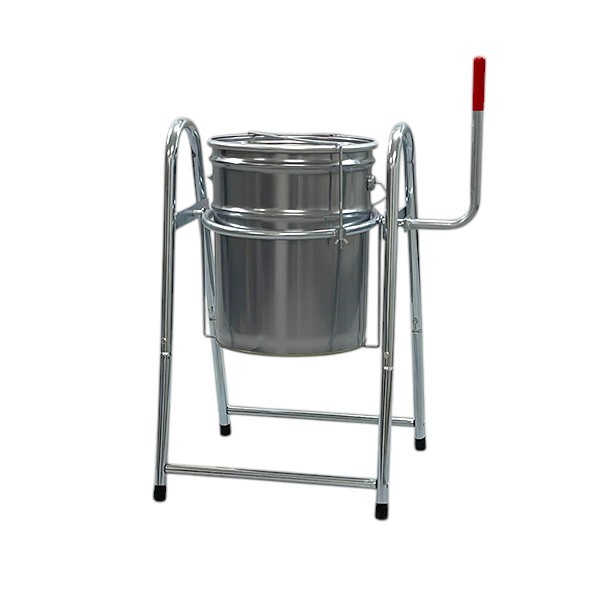 ペール缶スタンド 1段式 缶が落下しない メッキ仕様 4720拍卖