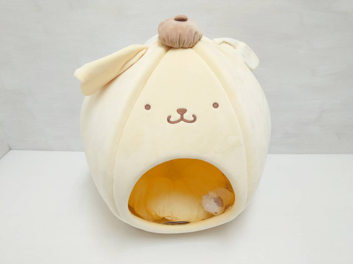 om29) サンリオ ポムポムプリンドーム型ペットハウス 取って遊べるおもちゃ付き拍卖