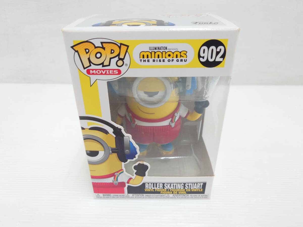 om29) FUNKO POP! MOVIES ミニオンズフィーバー ローラースケート スチュアート拍卖