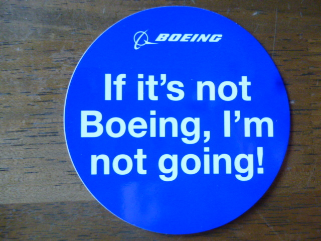 ★新品★ ボーイング サークルステッカー if it's not boeing, i'm not going!拍卖