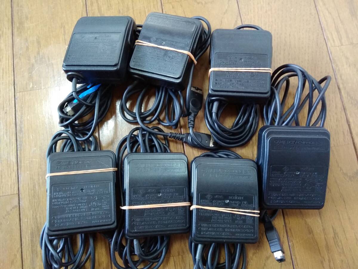 ☆★☆ NINTENDO GBASP 用 純正充電器(AGS-002) 7個 通電のみ確認 ☆★☆拍卖