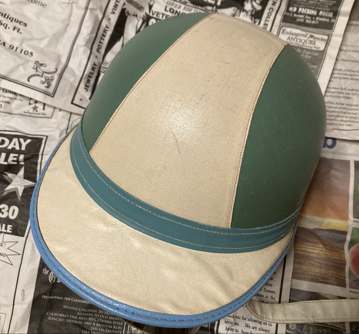 60's Vintage EVEROAK Moto Crash Helmet KANGOL STADIUM CENTURION AGV Lambretta vespa ランブレッタ ベスパ ラビット 拍卖