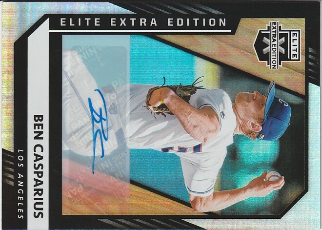 ドジャース投手 Ben Casparius 2021 Elite 直筆サイン 初期拍卖