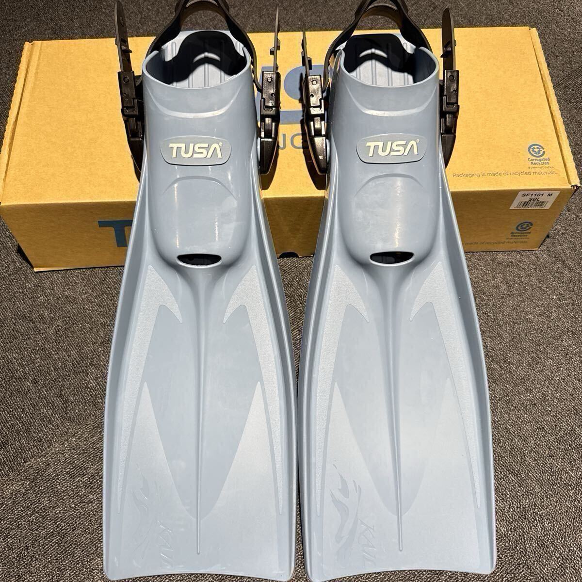 新品未使用 TUSA ツサ KAIL カイル オープンヒールタイプ Mサイズ SF1101 SBL 定価22000円 ダイビング フィン拍卖