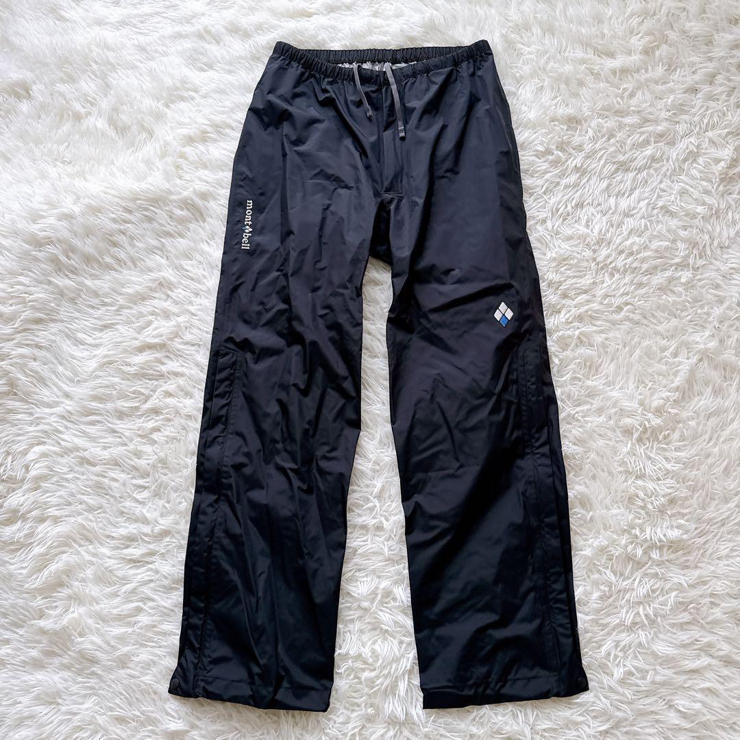 未使用級 mont-bell モンベル レインハイカーパンツ ドライテック Sサイズ 黒 登山 トレッキング ハイキング アウトドア 防寒 雨具拍卖