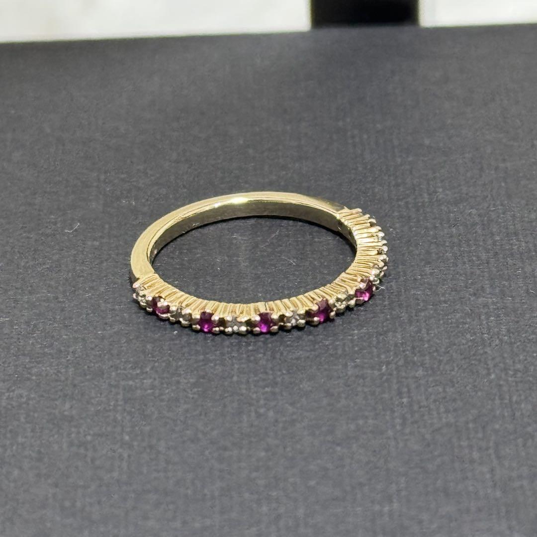 K10RUGIADA ルジアダ ダイヤモンド カラーストーン リング 指輪 K10 ゴールド カラーストーン ジュエリー アクセサリー レディース 華奢拍卖