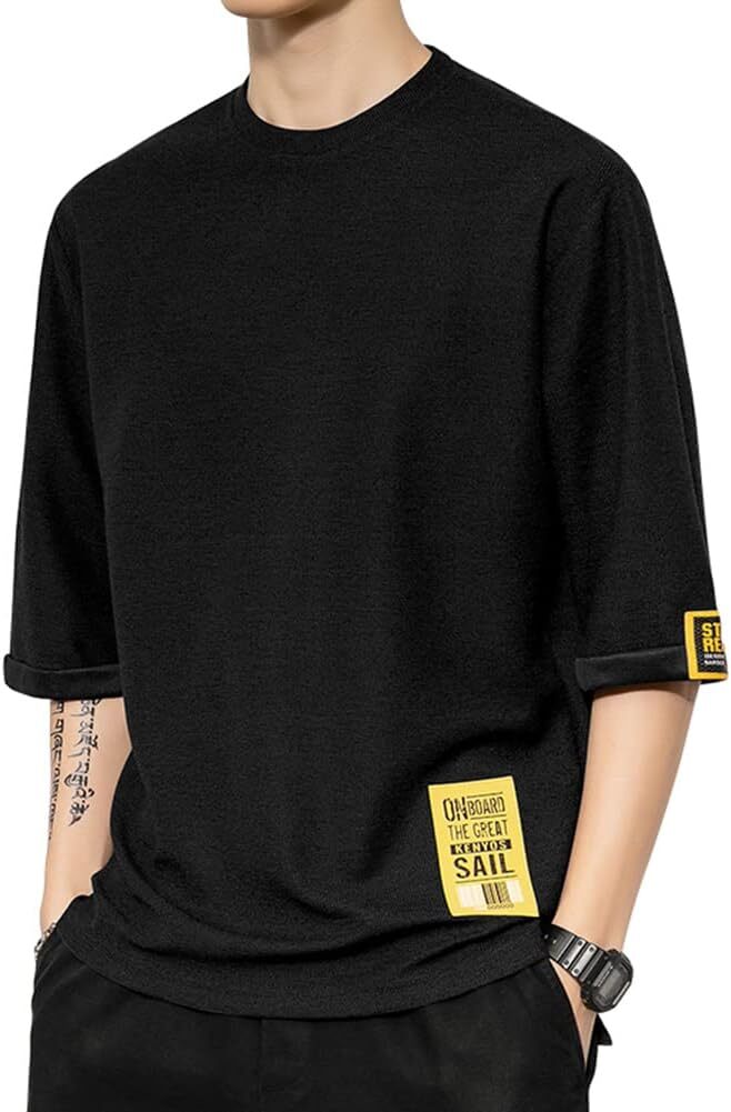 Tシャツ メンズ 半袖 夏服 ション カットソー カジュアル XL拍卖