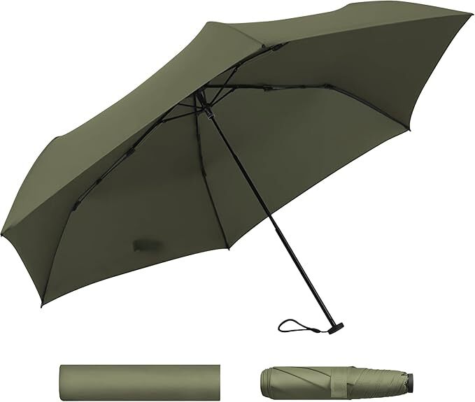 折りたたみ傘 【超軽量・6本骨】折り畳み傘 遮熱 折り畳み 晴雨兼用 グリーン拍卖
