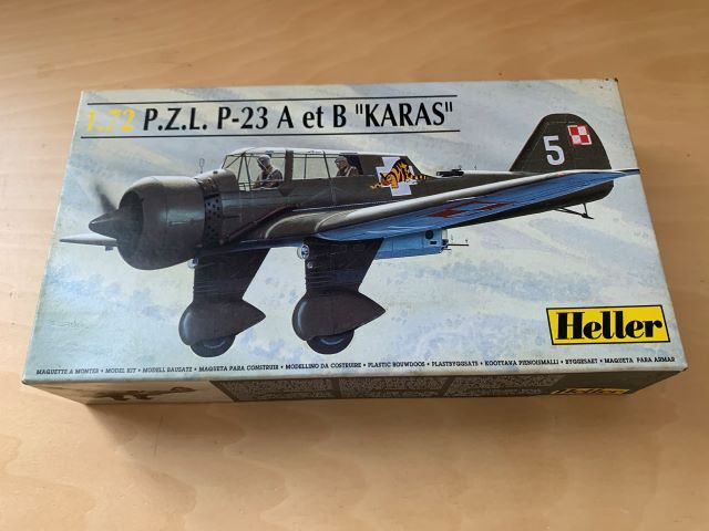 1/72 エレール ポーランド 軽爆撃機 PZL P-23 A/B カラシュ 未開封 画像現状渡し デカール変色拍卖