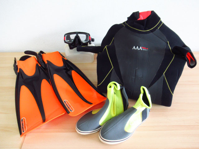 ダイビング用品まとめ TUSA ツサ ウェットスーツ / ブーツ / フィン / ゴーグル ダイビング用品 管理25G0828B拍卖