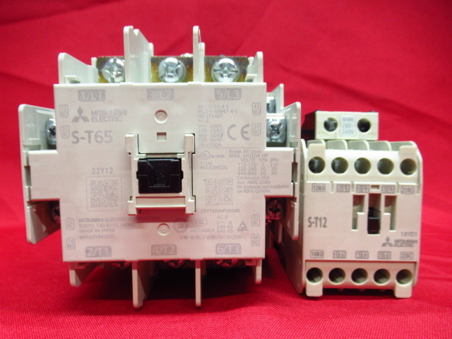 MITSUBISHI 三菱電機 非可逆式 電磁接触器 電磁開閉器 MSO-T65 AC200V / MSO-T12 AC200V 管理25G0929Q拍卖