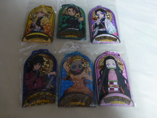 ★☆★レア品 鬼滅の刃 初期 リール式キーホルダー6SET未使用品とミニ屏風コレクション2新品同様品10セット★☆★拍卖