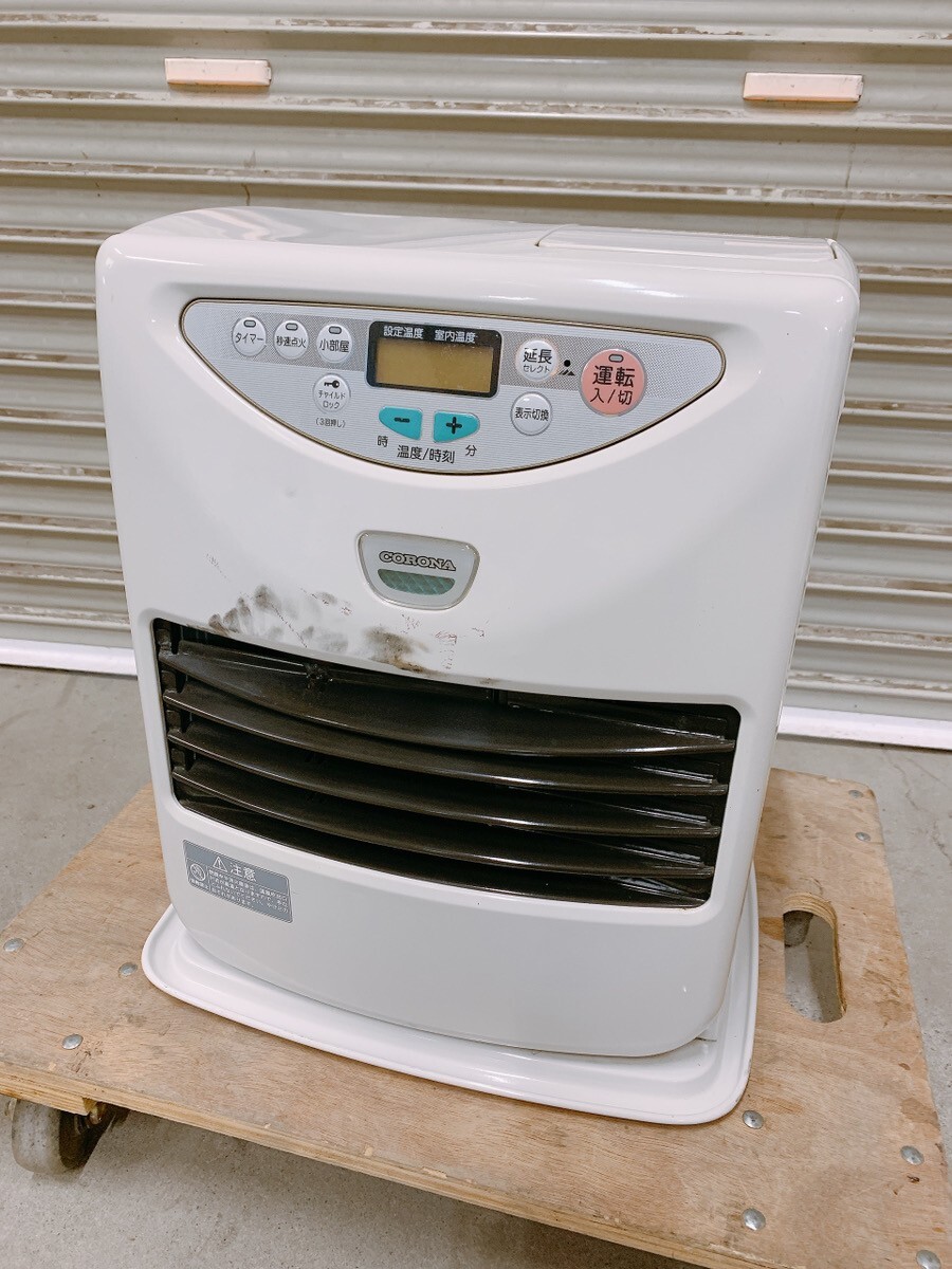 中古 CORONA コロナ FH-E327Y 石油ストーブ 5.0L 07年式 ファンヒーター 気化式 強制通気形開放式 ホワイト 茨城 0917か1 I11 140拍卖