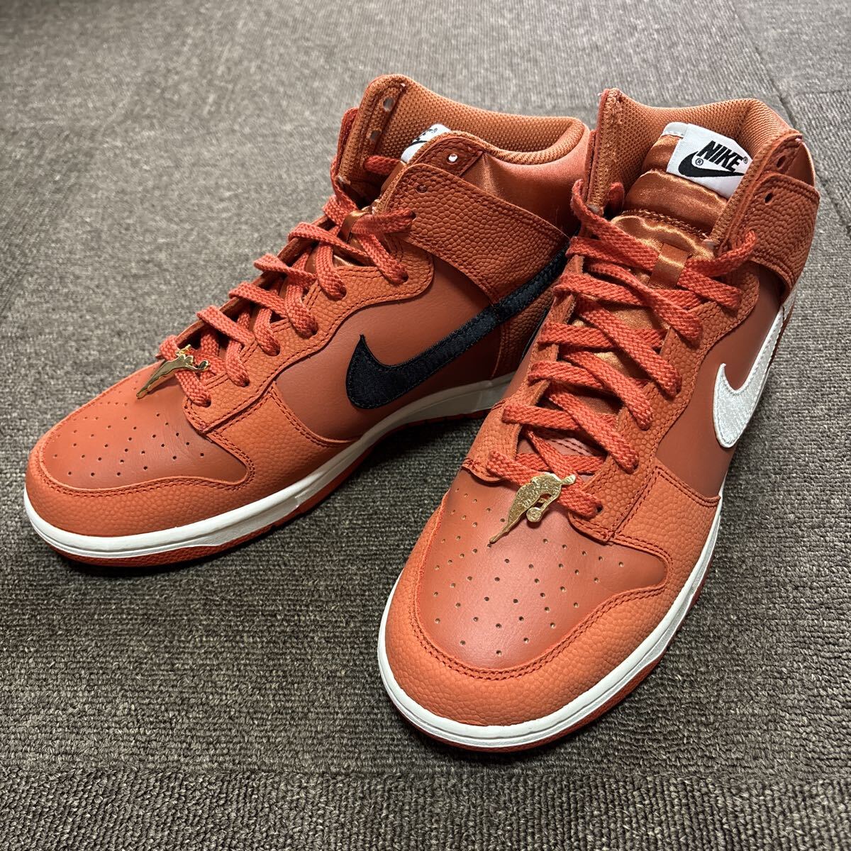 NIKE ナイキ ダンク ハイ レトロ プレミアム EMB DUNK HIGH RETRO PRM EMB マントラオレンジ/バーントサンライズ/ブラック・サイズ27cm拍卖