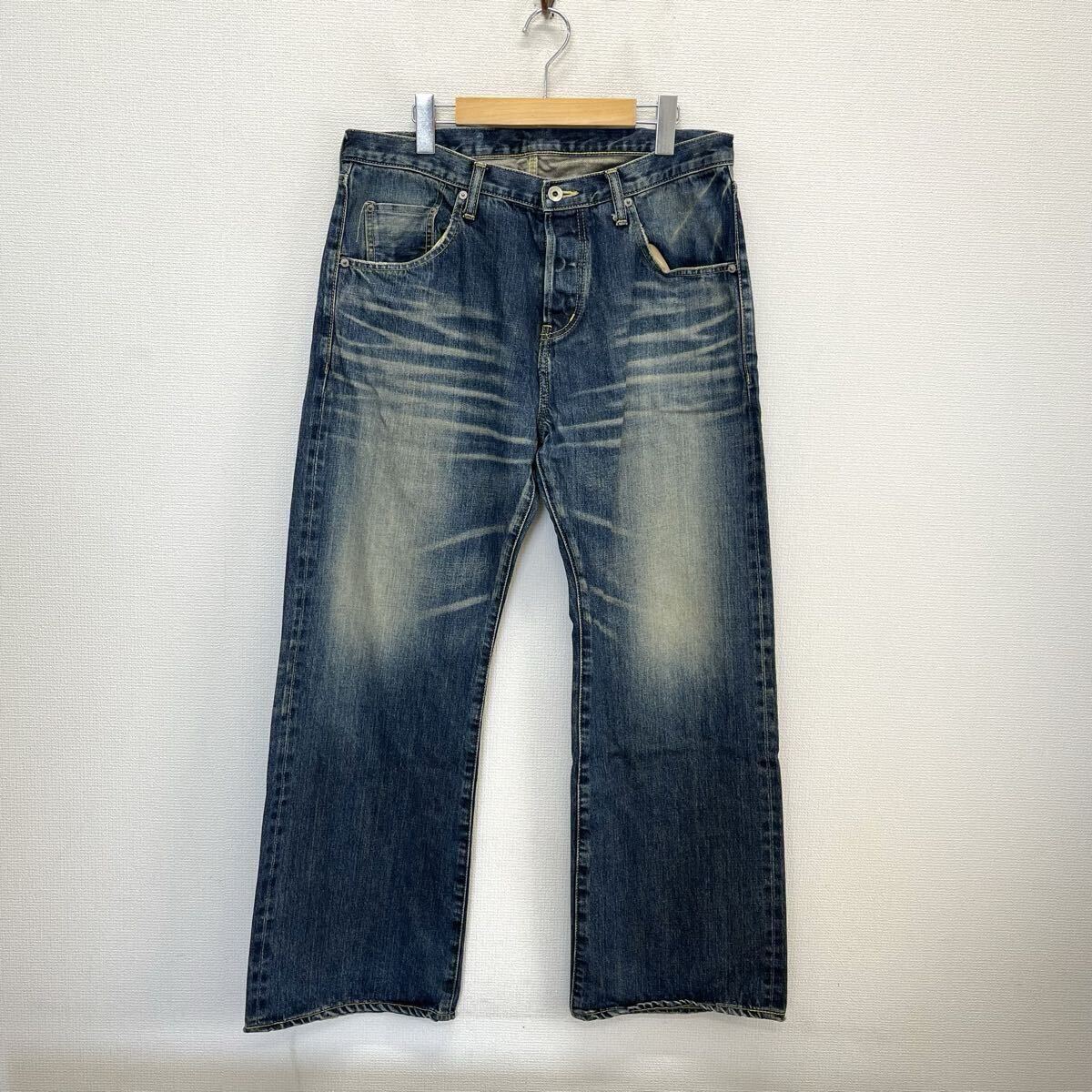 VICTIM ヴィクティム VTM-08-P-117 00s Y2K ヴィンテージ加工 5ポケットデニムパンツ ジーンズ XL 10128936拍卖