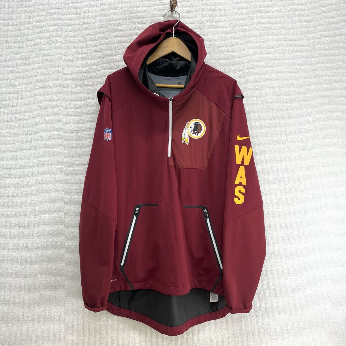 NIKE ナイキ 836995-677 NFL レッドスキンズ ジャケット ハーフジップ パーカー プルオーバー XL 10127804拍卖