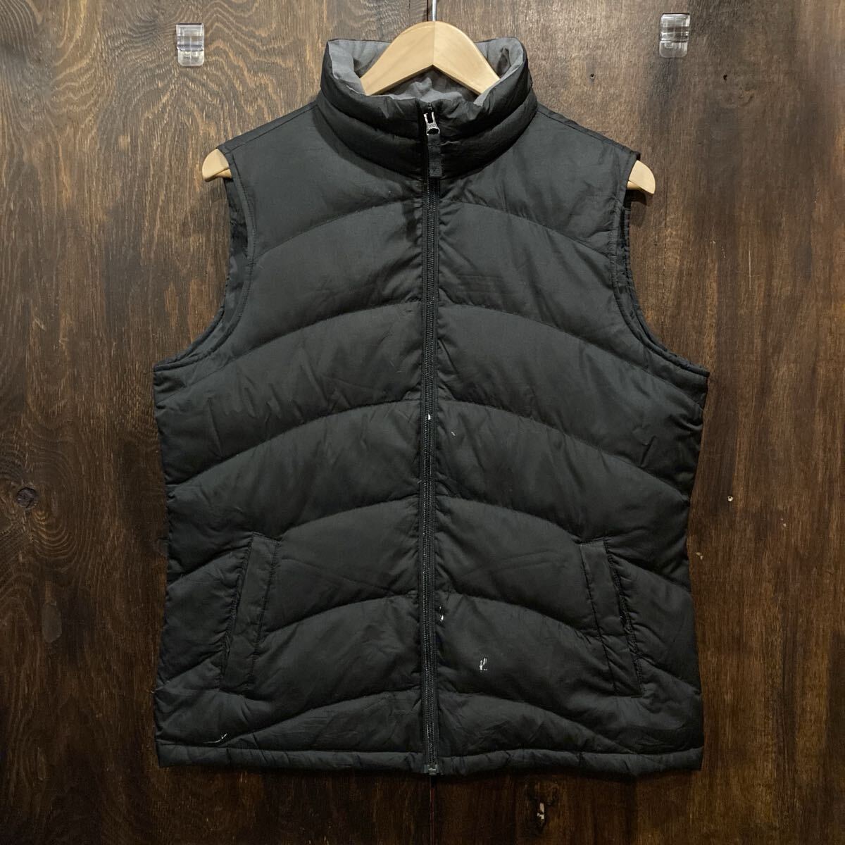 LAND'S END ランズエンド ダウンベスト 黒 Mサイズ ベスト ダウン拍卖