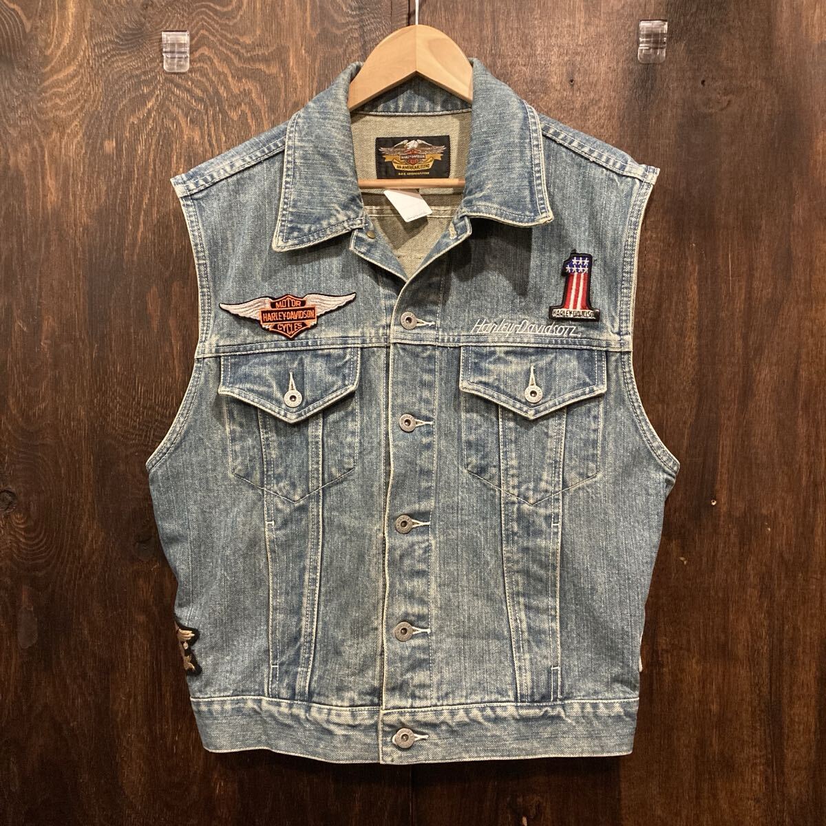 Harley-Davidson デニムベスト ベスト L ハーレーダビッドソン拍卖