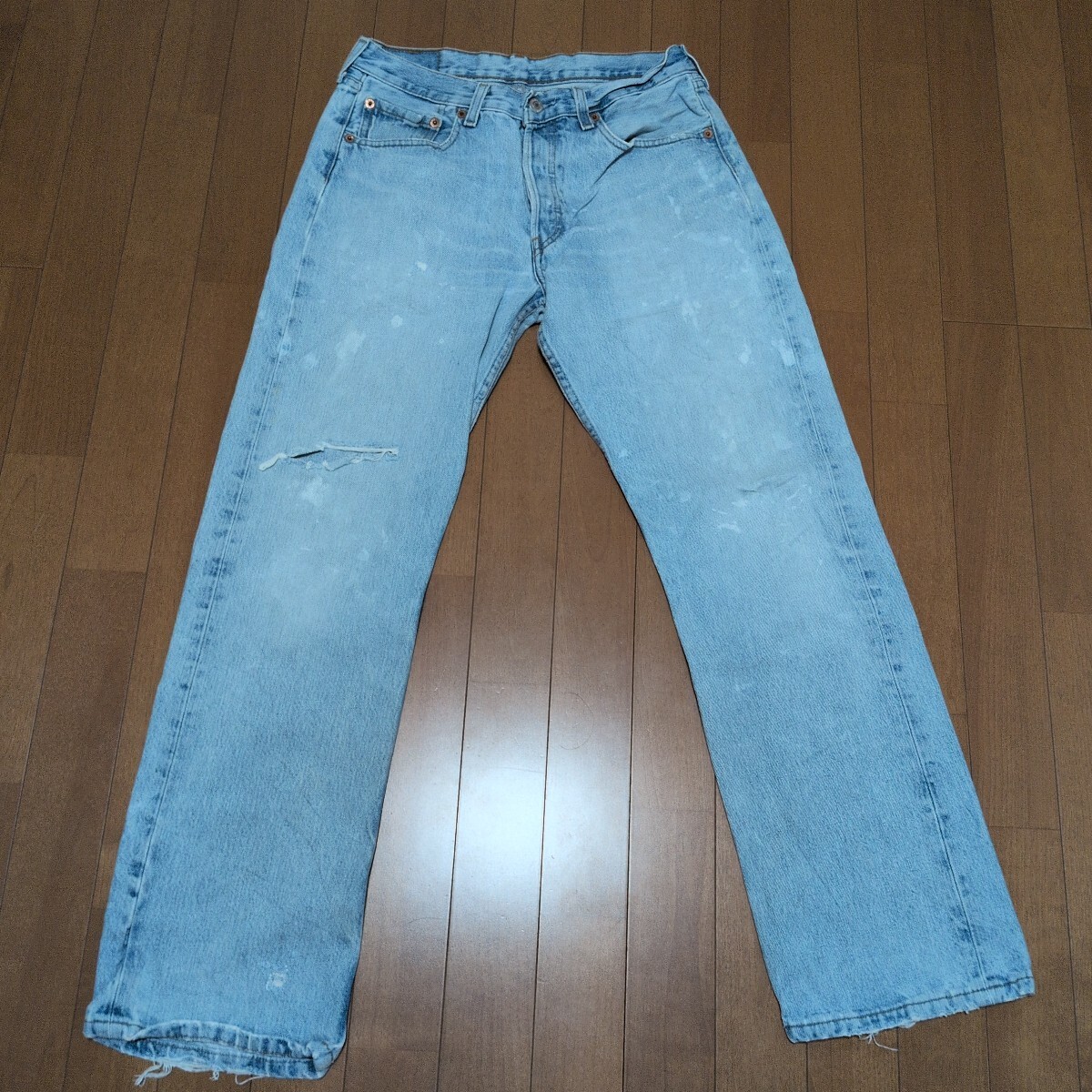 90s Levis 501 デニム デニムパンツ ベルギー製 ヴィンテージ アメカジ 定番 ユーロ ダメージデニム ビンテージ 古着 W31拍卖
