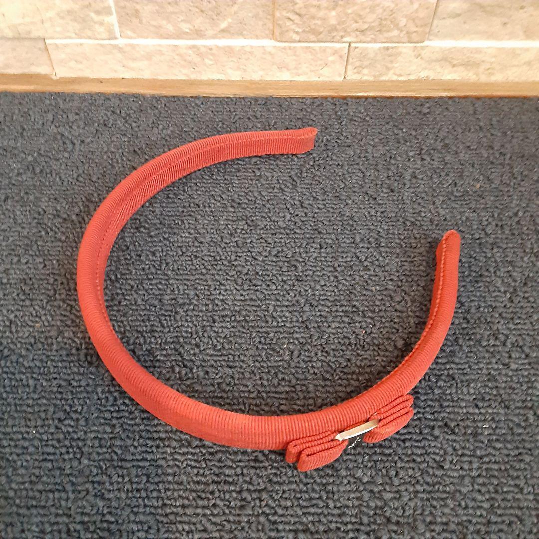 Ferragamo フェラガモ コーデュロイ ヘアバンド レッド カチューシャ拍卖