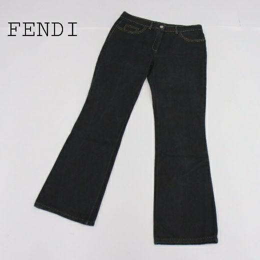 FENDI ダークグレー フレアパンツ拍卖