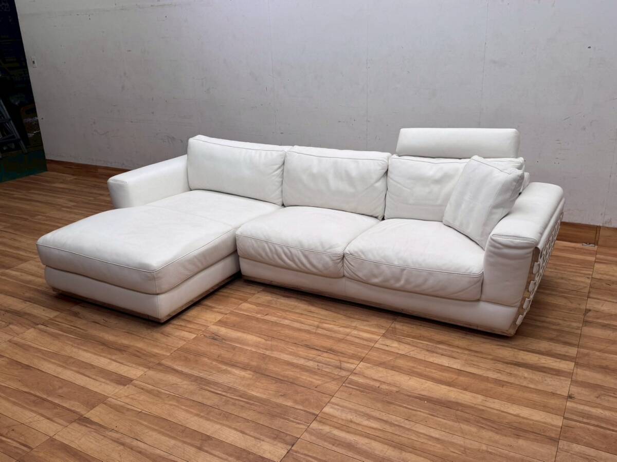 T7514☆美品☆KELVIN GIORMANI☆ケルビンジョルマーニ☆本革☆カウチソファ☆拍卖